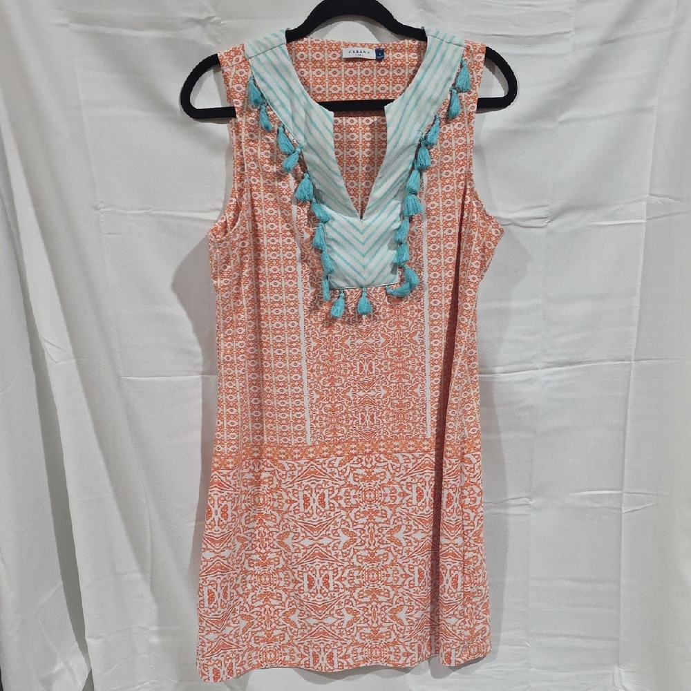 Cabana Life Orange and Blue Dress